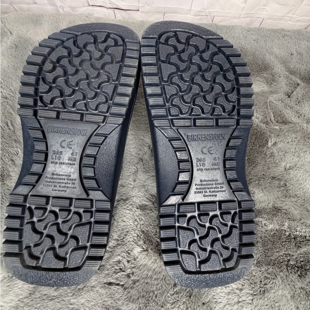 Birkenstock Navy Blue Slip-On Clogs - Picture 5 of 6